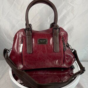 Grace Crossbody Bag Purse Handbag in Red Wine / Burgundy
